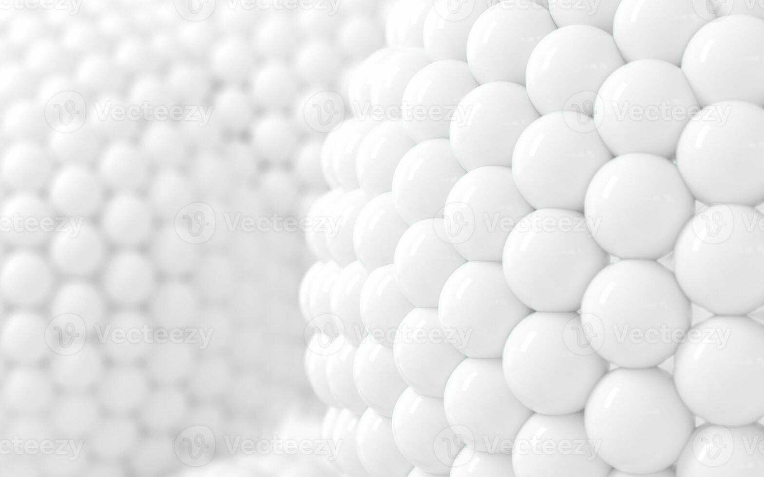 Many balls are combined into a big ball, 3d rendering. photo