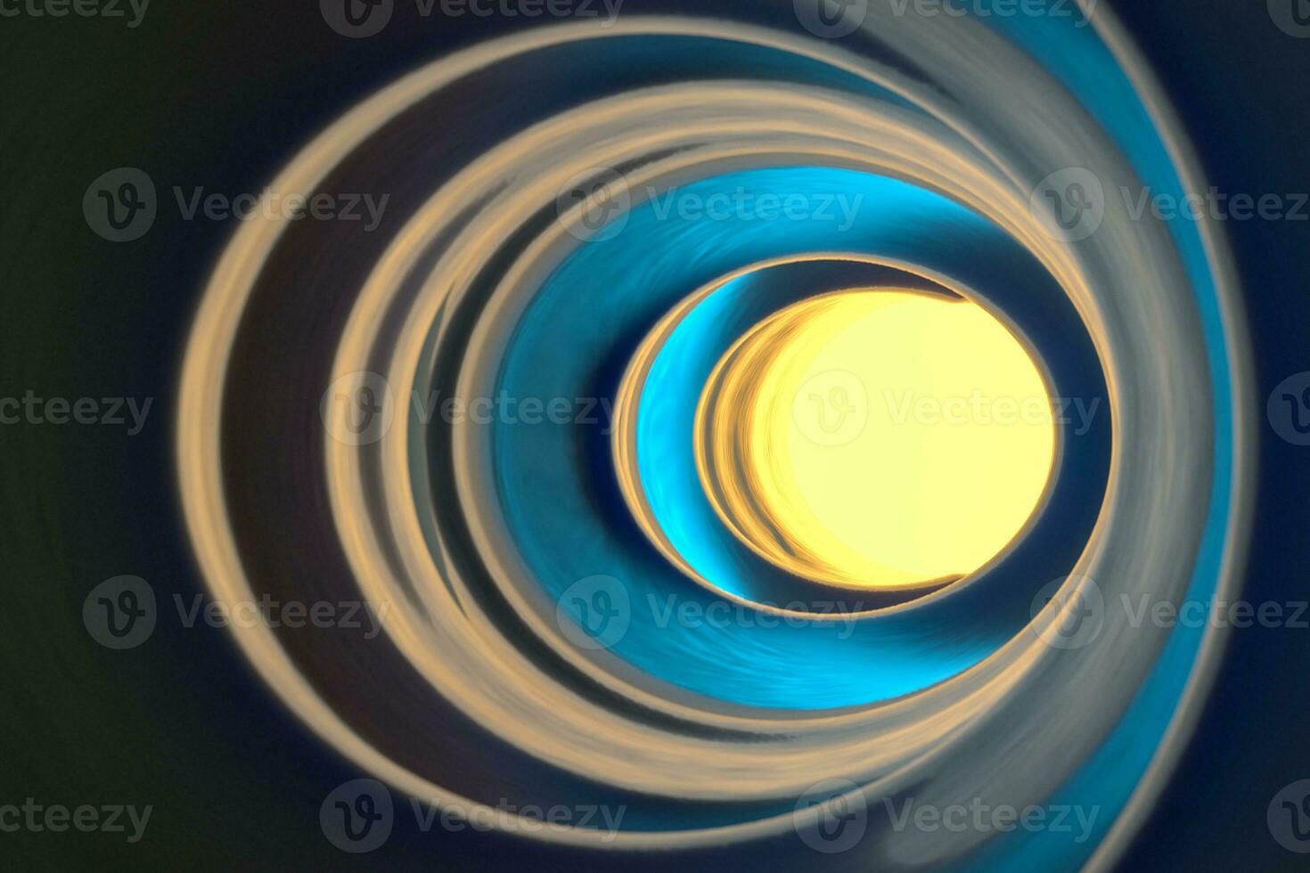 Colorful glowing tunnel, multicolor hole, 3d rendering. photo