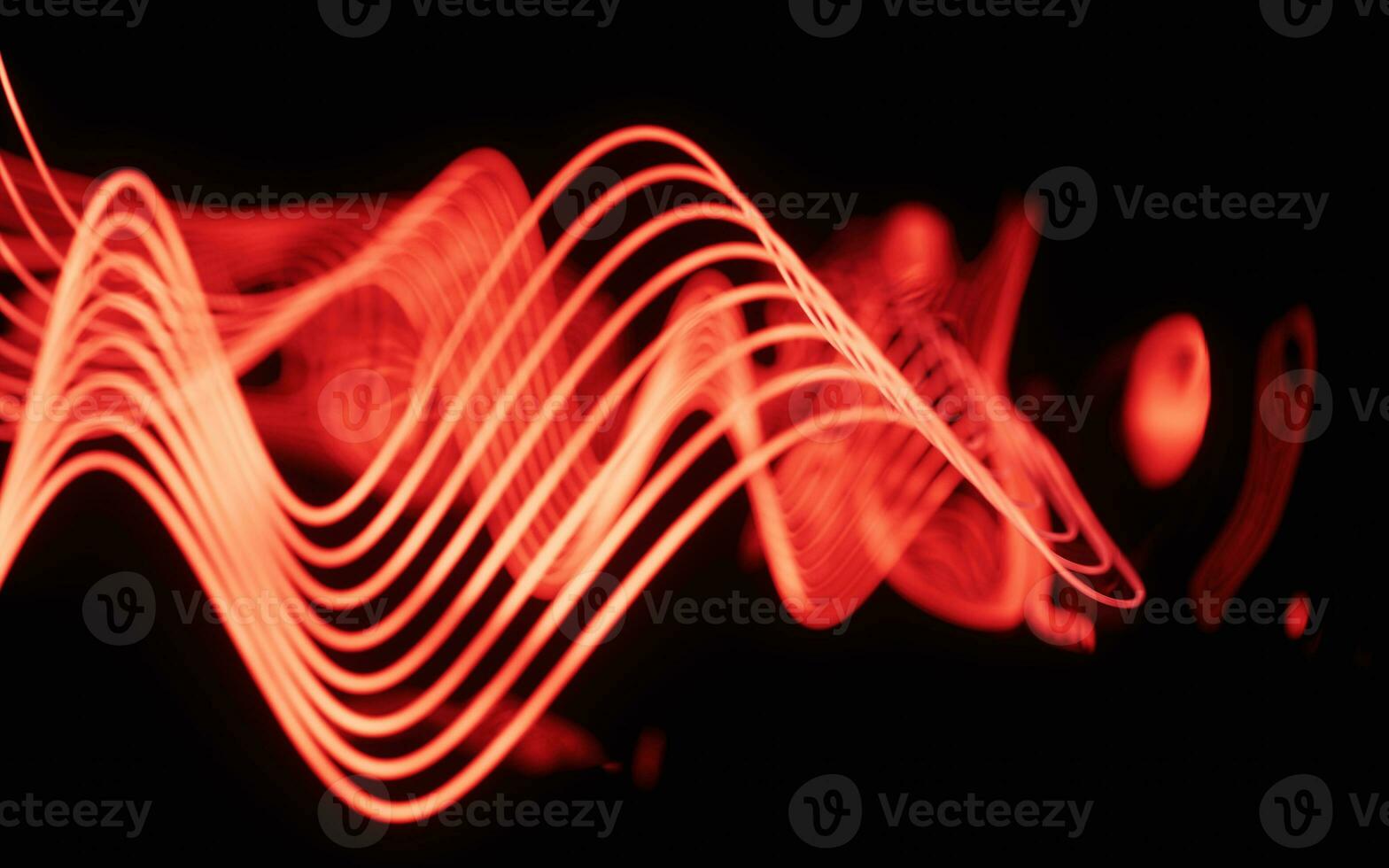 Abstract neon curve background, 3d rendering. photo