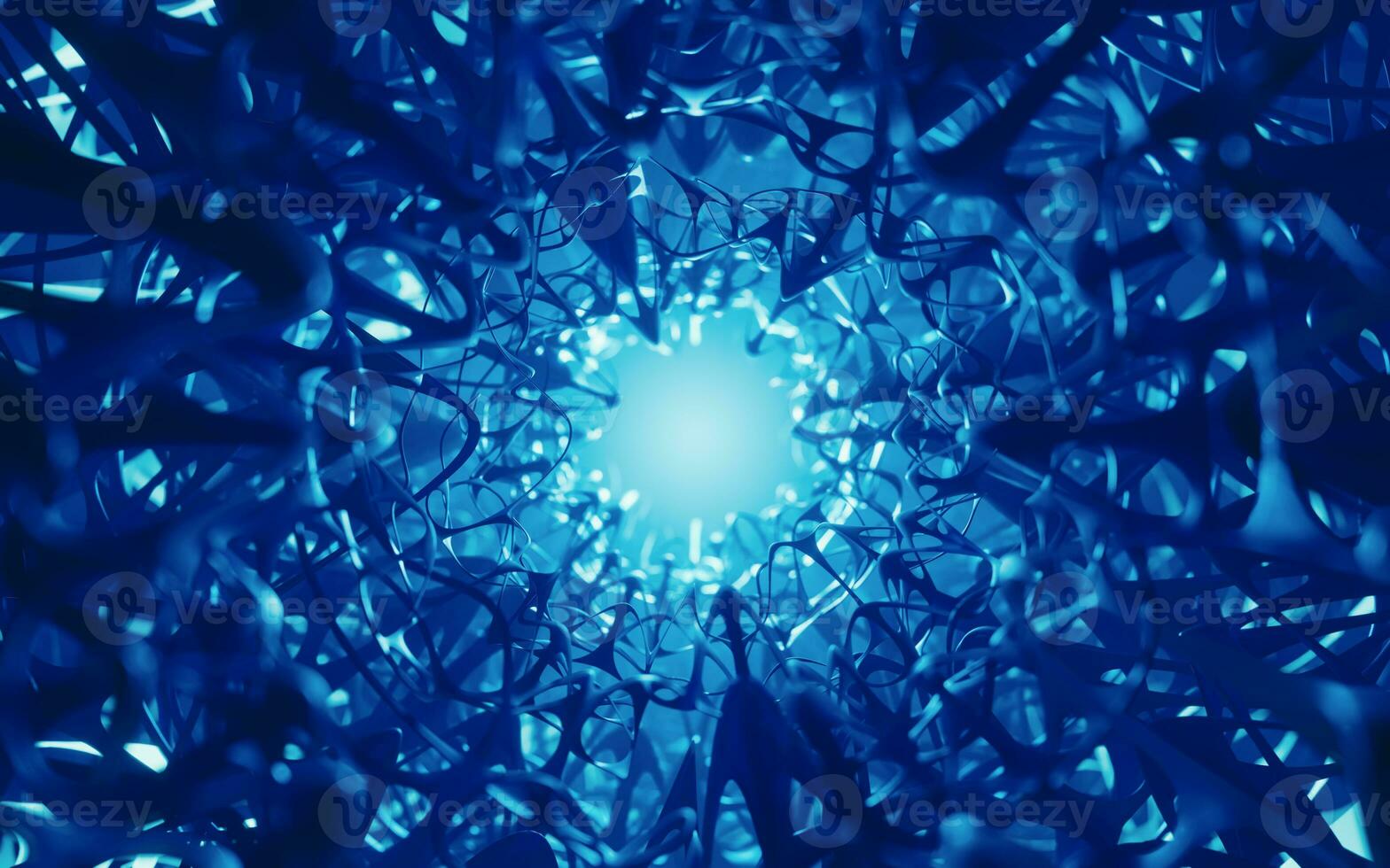 Neurological net system, organic background, 3d rendering. photo