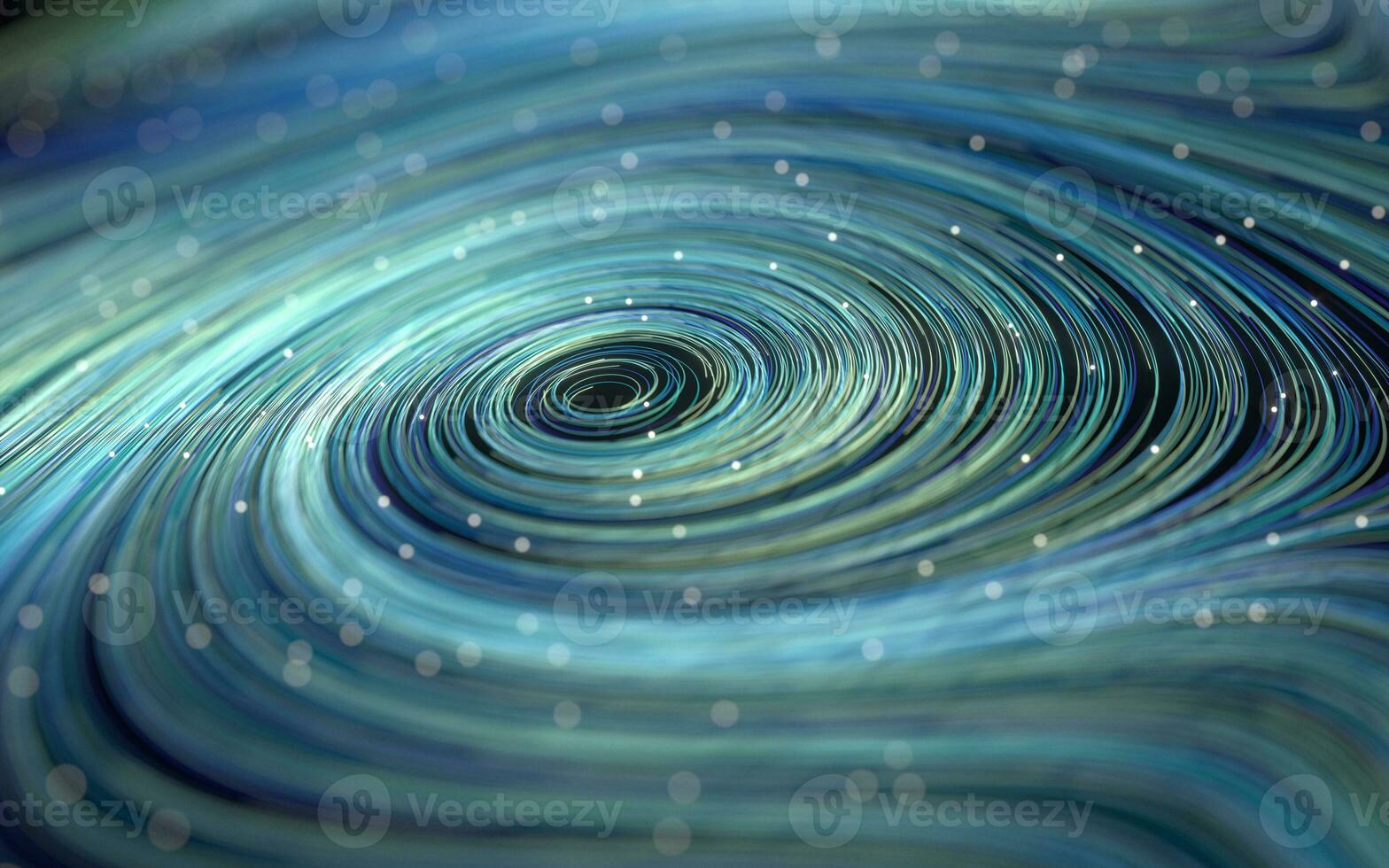 Magic vortex lines, fantasy wave pattern, 3d rendering. photo