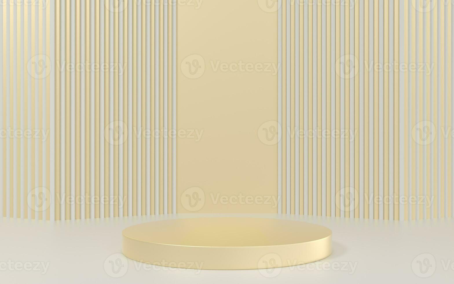 Empty promotion stage, product presentation, 3d rendering. photo