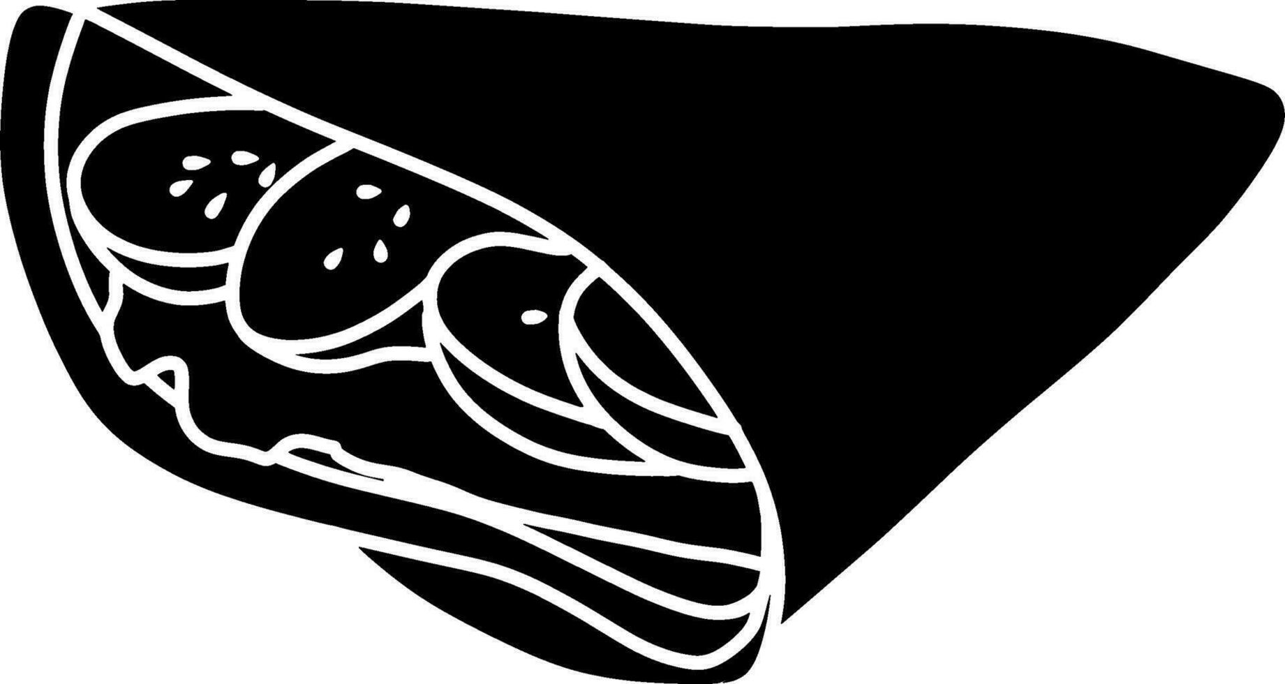 Crepes Glyph llustration vector
