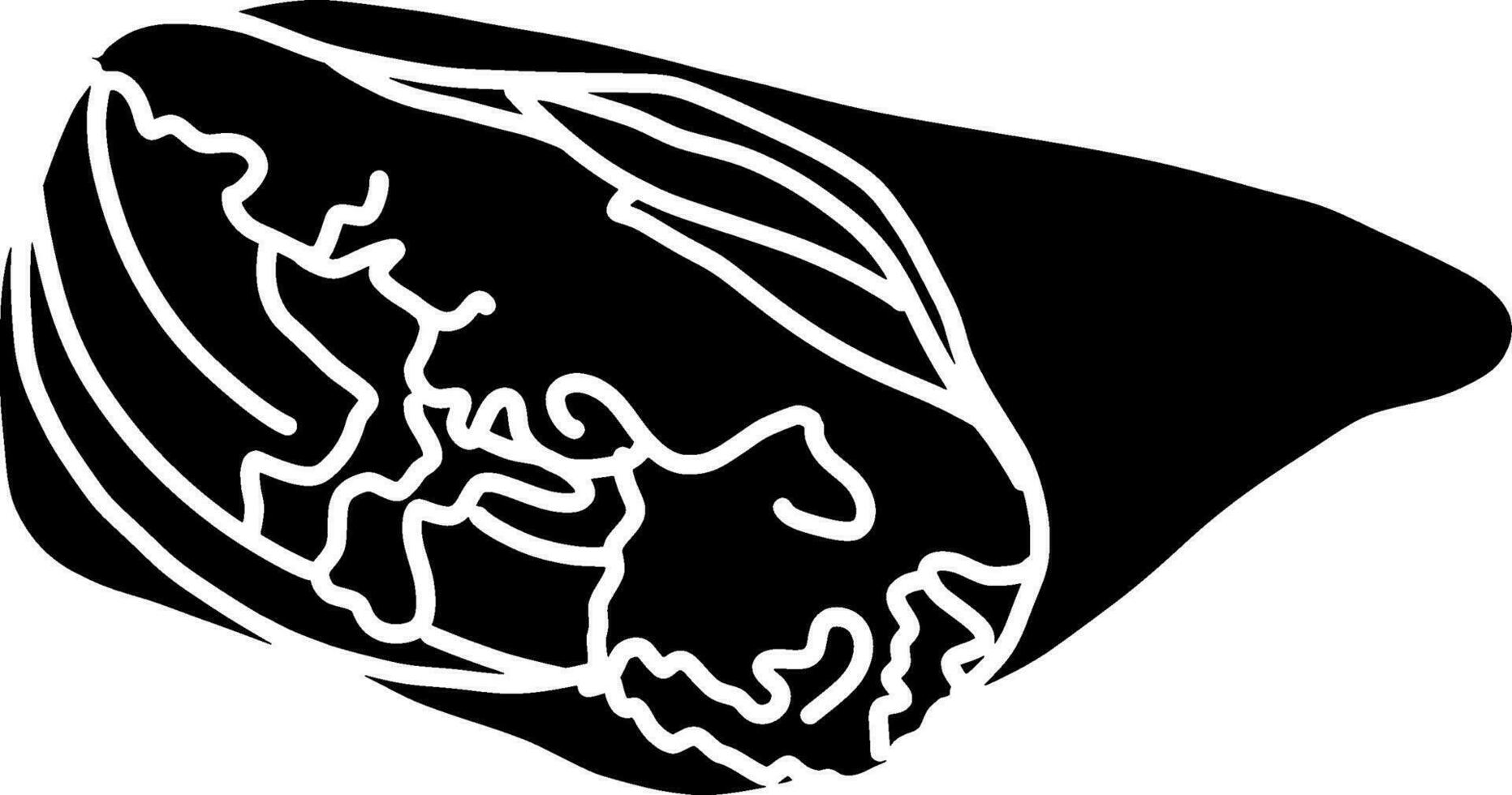 Crepes Glyph llustration vector