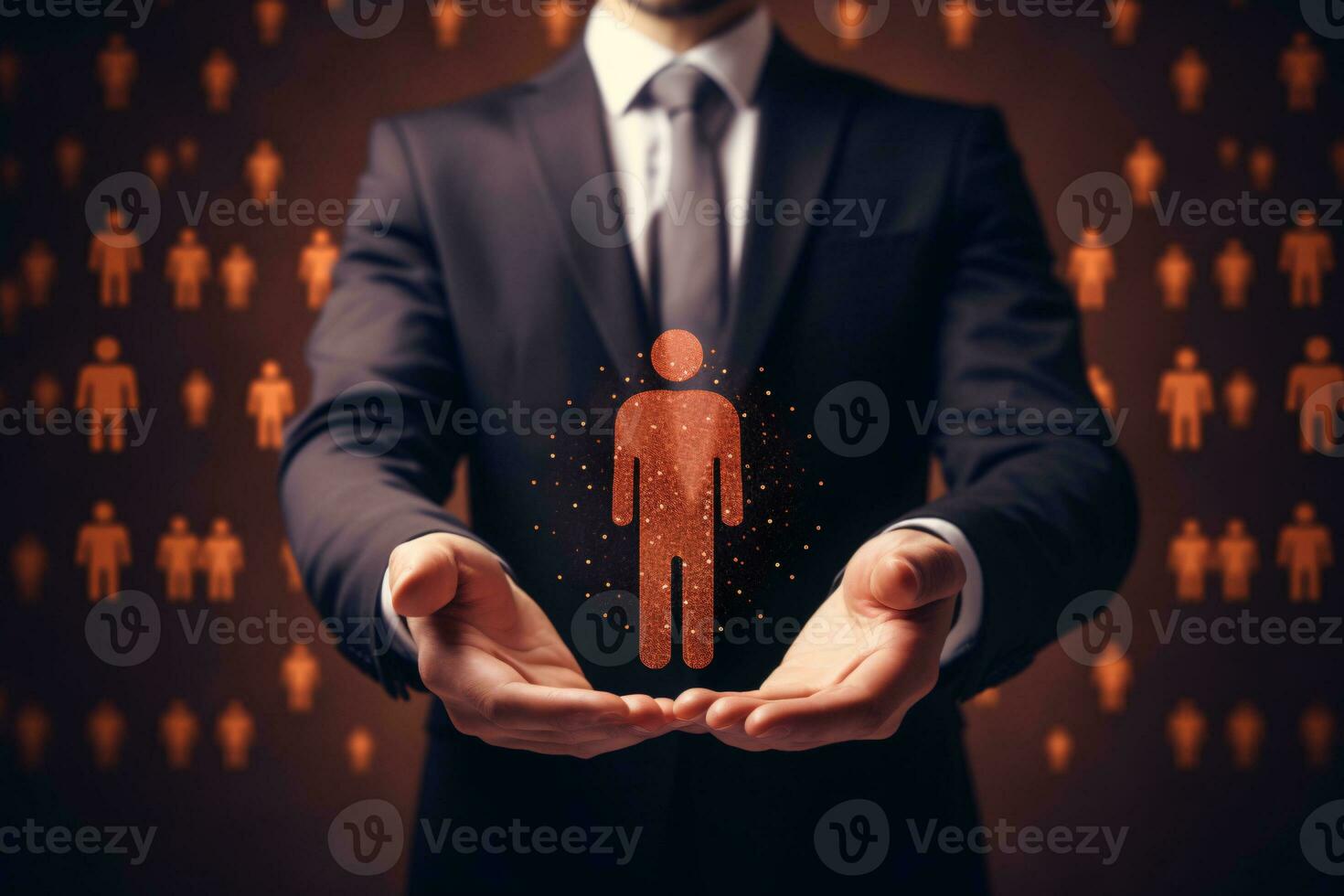 HR concept and customer care concept. Corporate clients service 