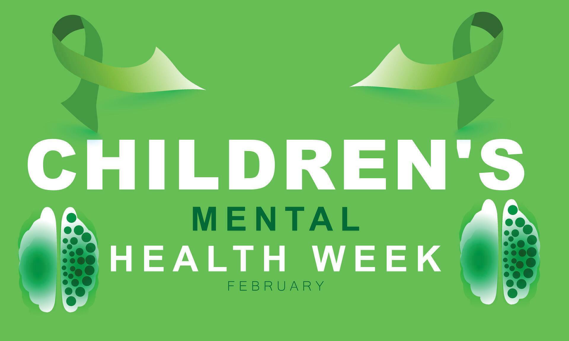 Children's Mental health week. background, banner, card, poster