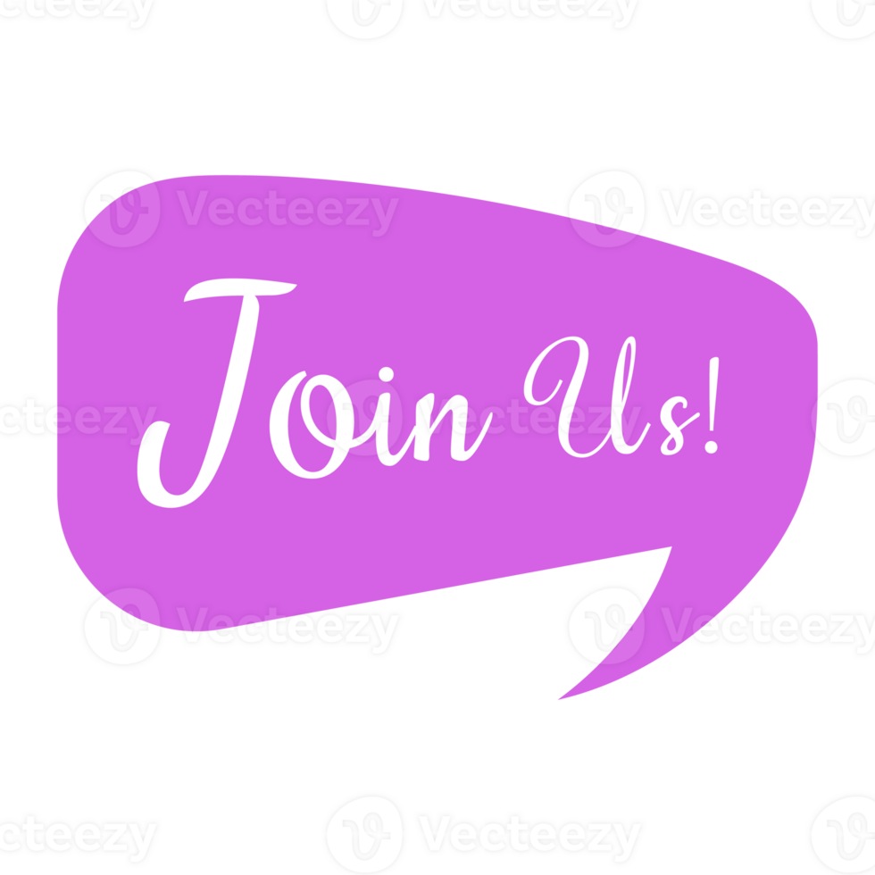Join Us Set Small Talk Dialogue Flat Color Style png