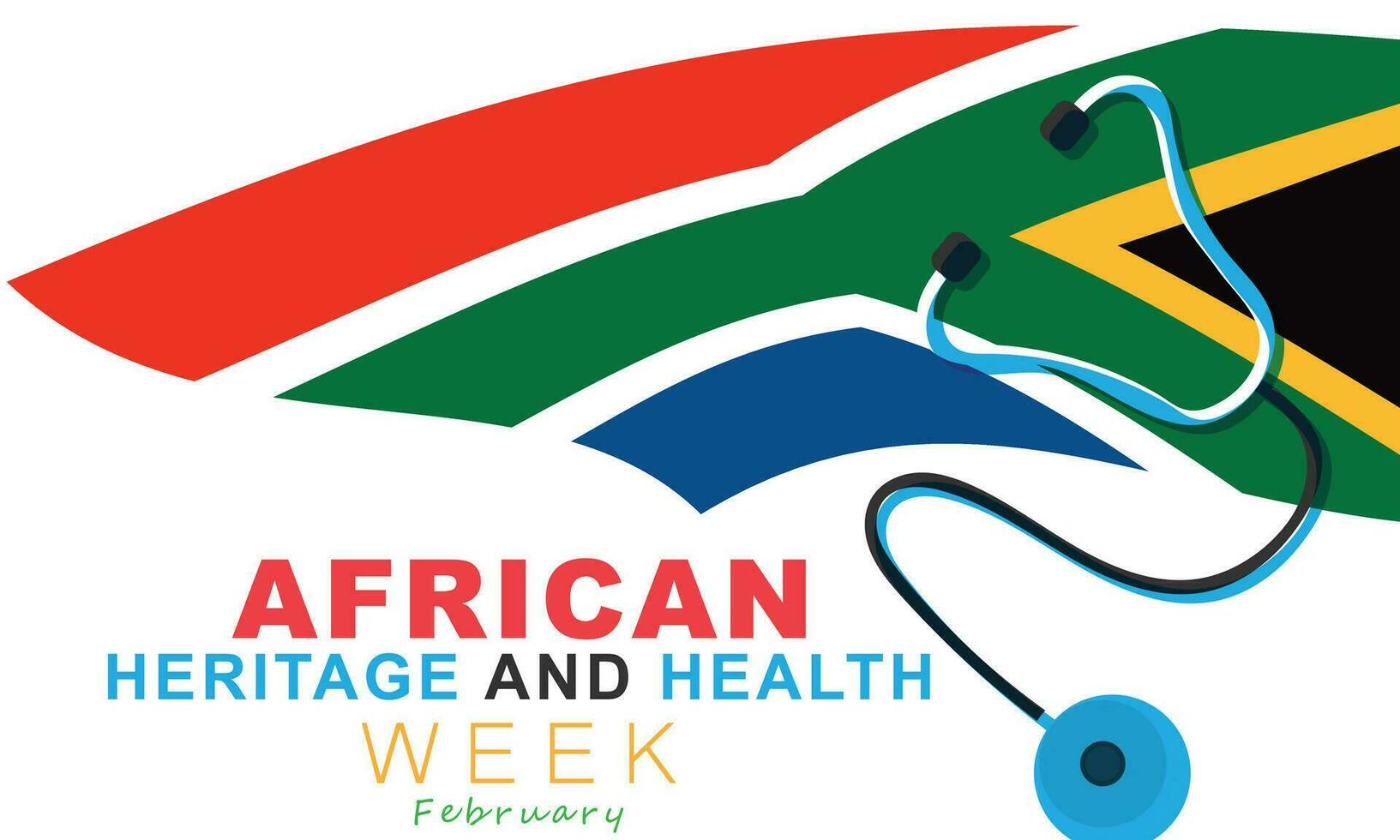 African heritage and health week. background, banner, card, poster, template. Vector illustration.