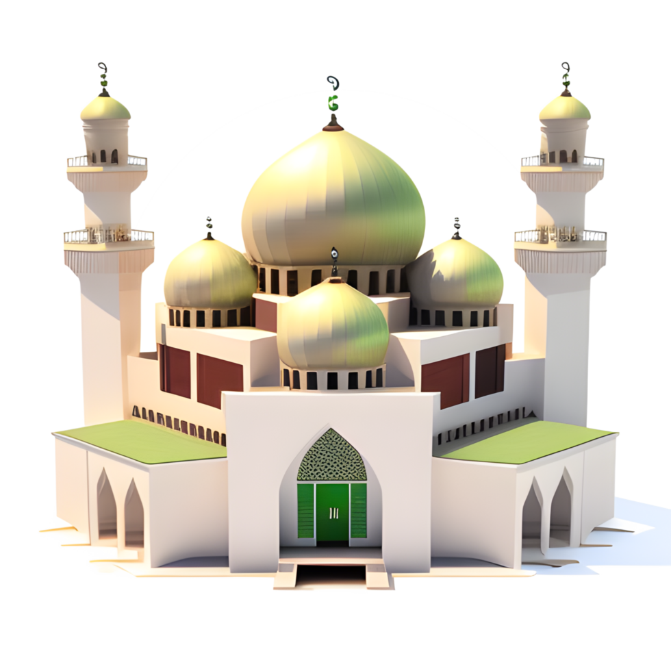 Beautiful Mosque Transparent Background Ai Generative png