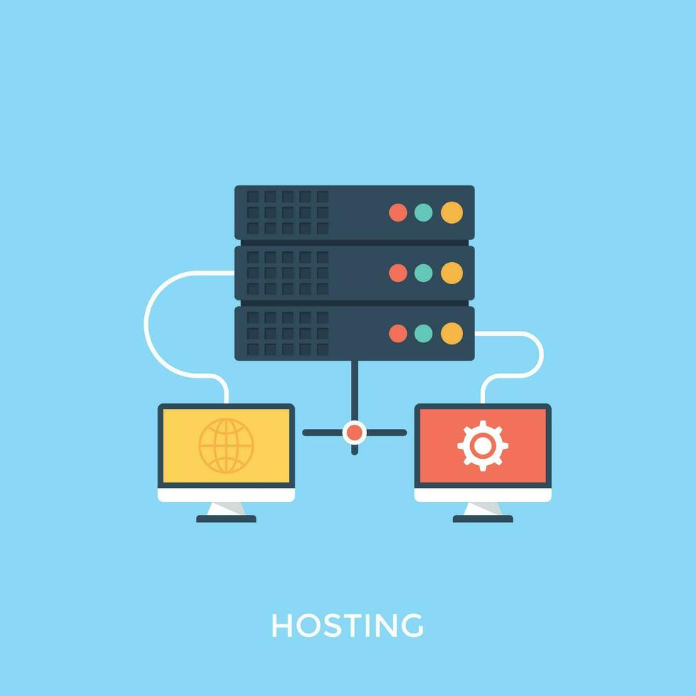 Web Technology And Security Flat Icons Set vector