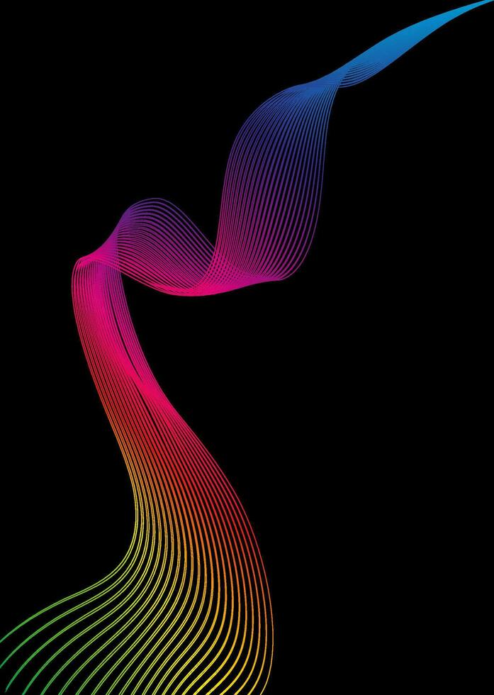 Abstract warped Diagonal Striped Background. Colorful Vector curved twisted slanting, waved lines pattern. Brand new style for your business design and copy space
