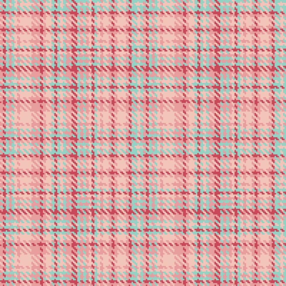 Plaid textile tartan of check texture fabric with a seamless background pattern vector. vector