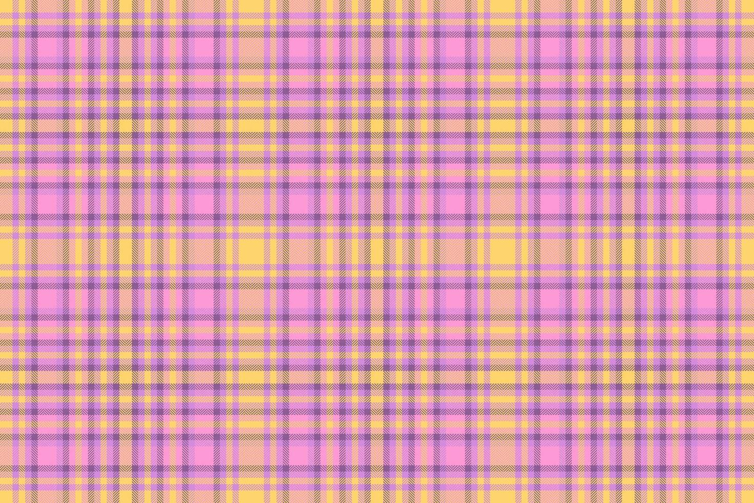 Seamless fabric background of plaid check textile with a tartan vector pattern texture.