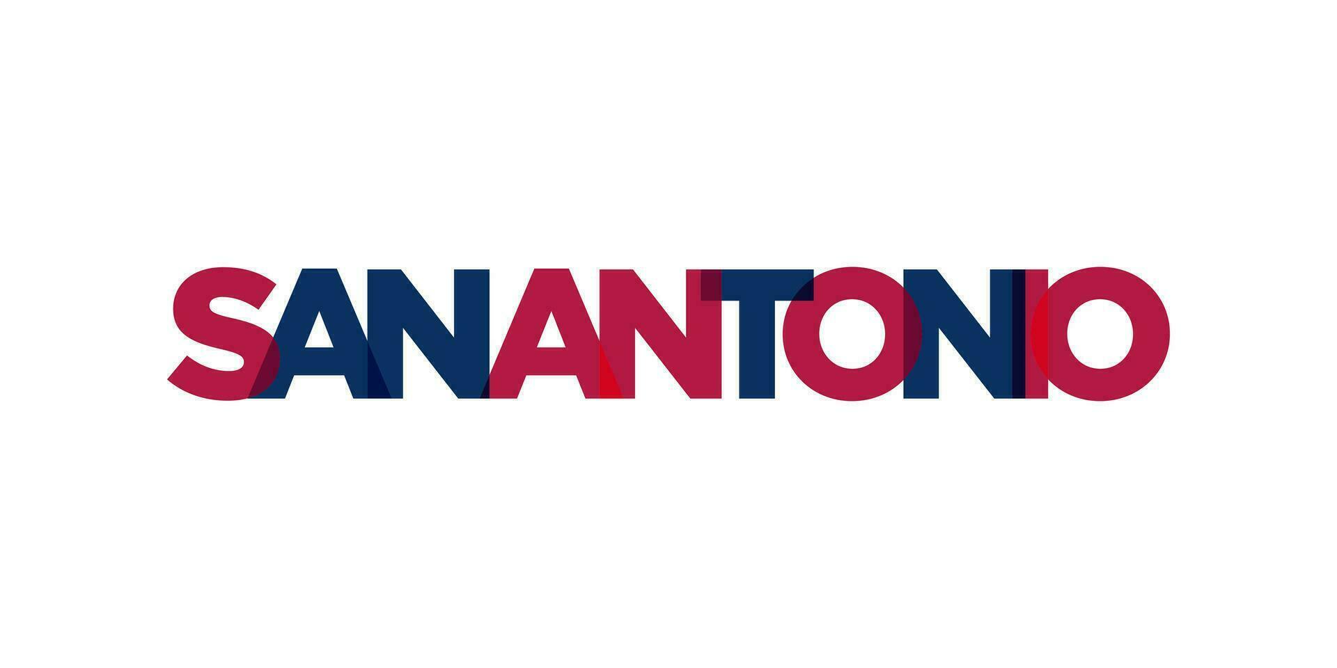 San Antonio, Texas, USA typography slogan design. America logo with graphic city lettering for print and web. vector
