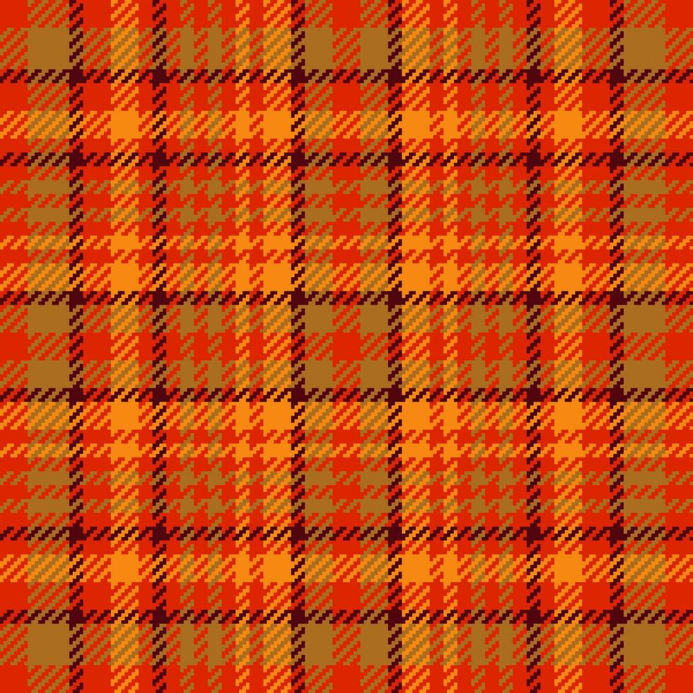Textile tartan pattern of vector texture fabric with a seamless check plaid background.