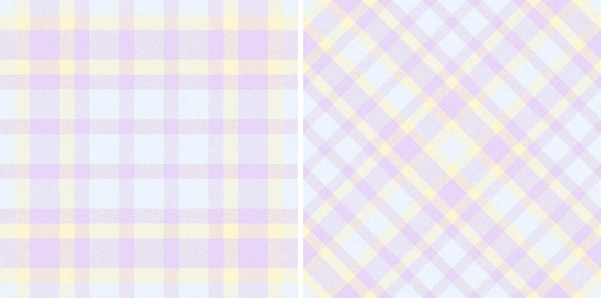Vector seamless check of plaid textile pattern with a background texture fabric tartan.
