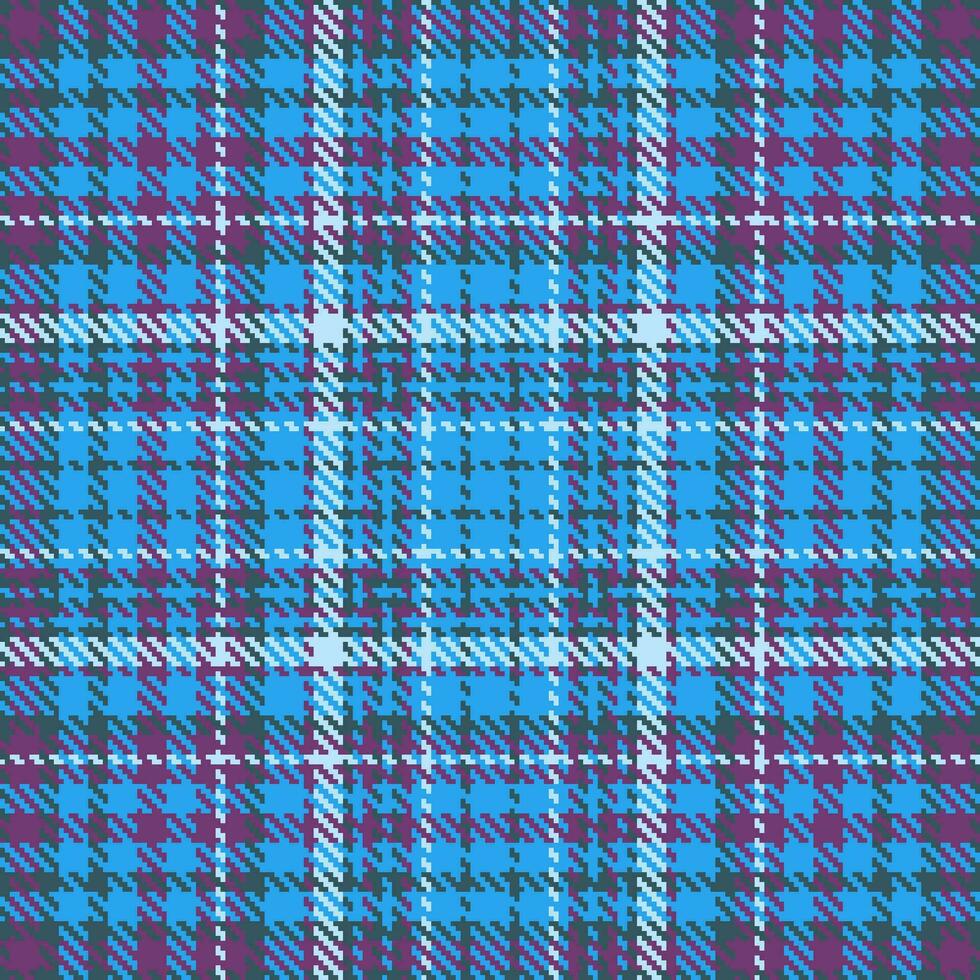Plaid pattern textile of seamless background vector with a tartan fabric texture check.