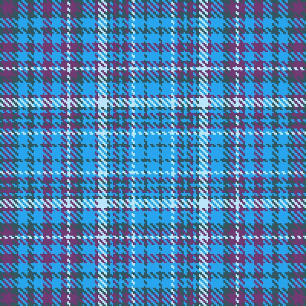 Plaid pattern textile of seamless background vector with a tartan fabric texture check.