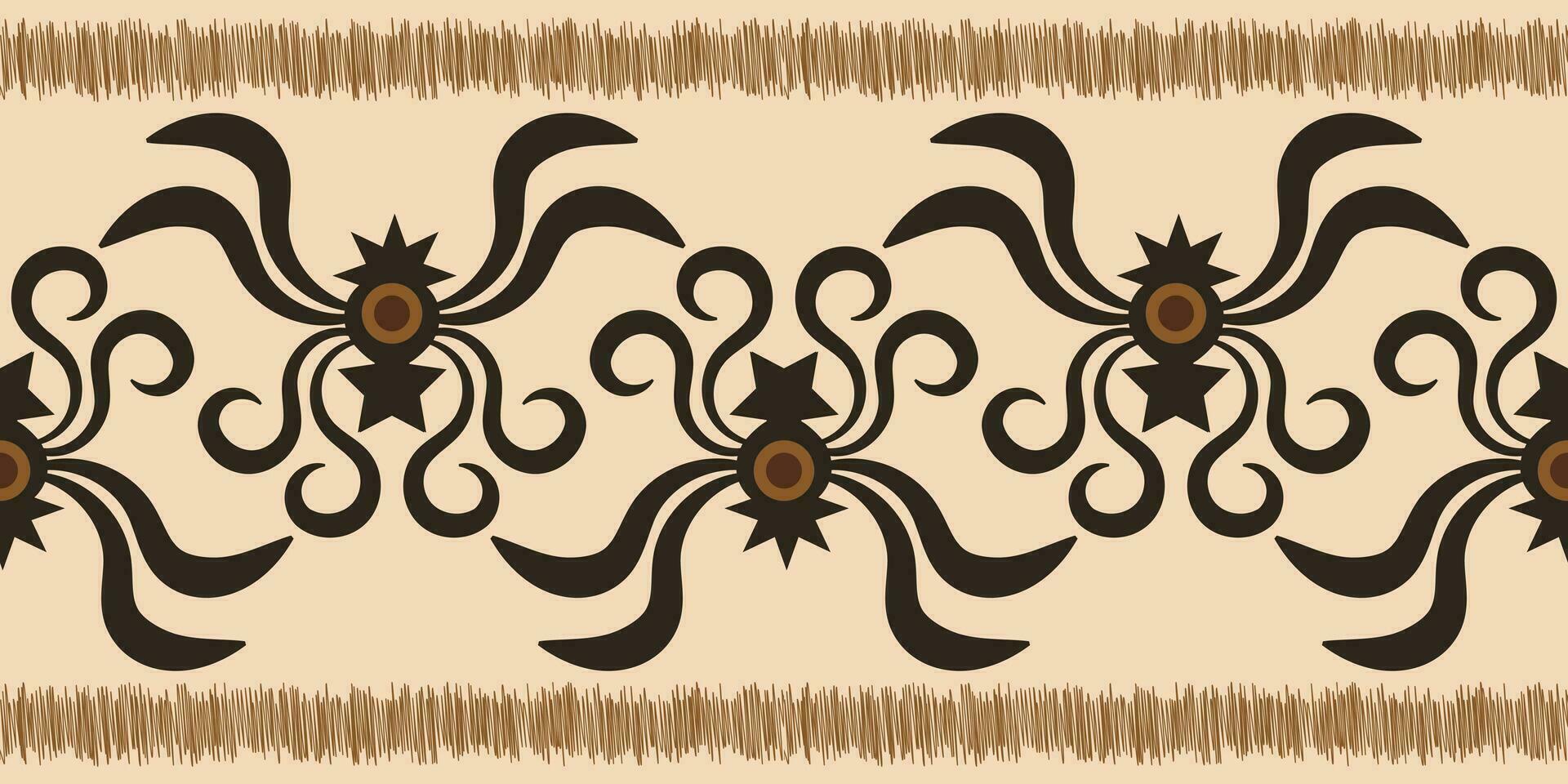 étnico ikat tela modelo geométrico estilo.africano ikat bordado étnico oriental modelo marrón crema antecedentes. resumen,vector,ilustración.textura,ropa,marco,decoración,alfombra,motivo. vector