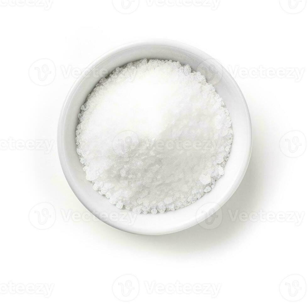 Aspartame isolated on white background top view photo