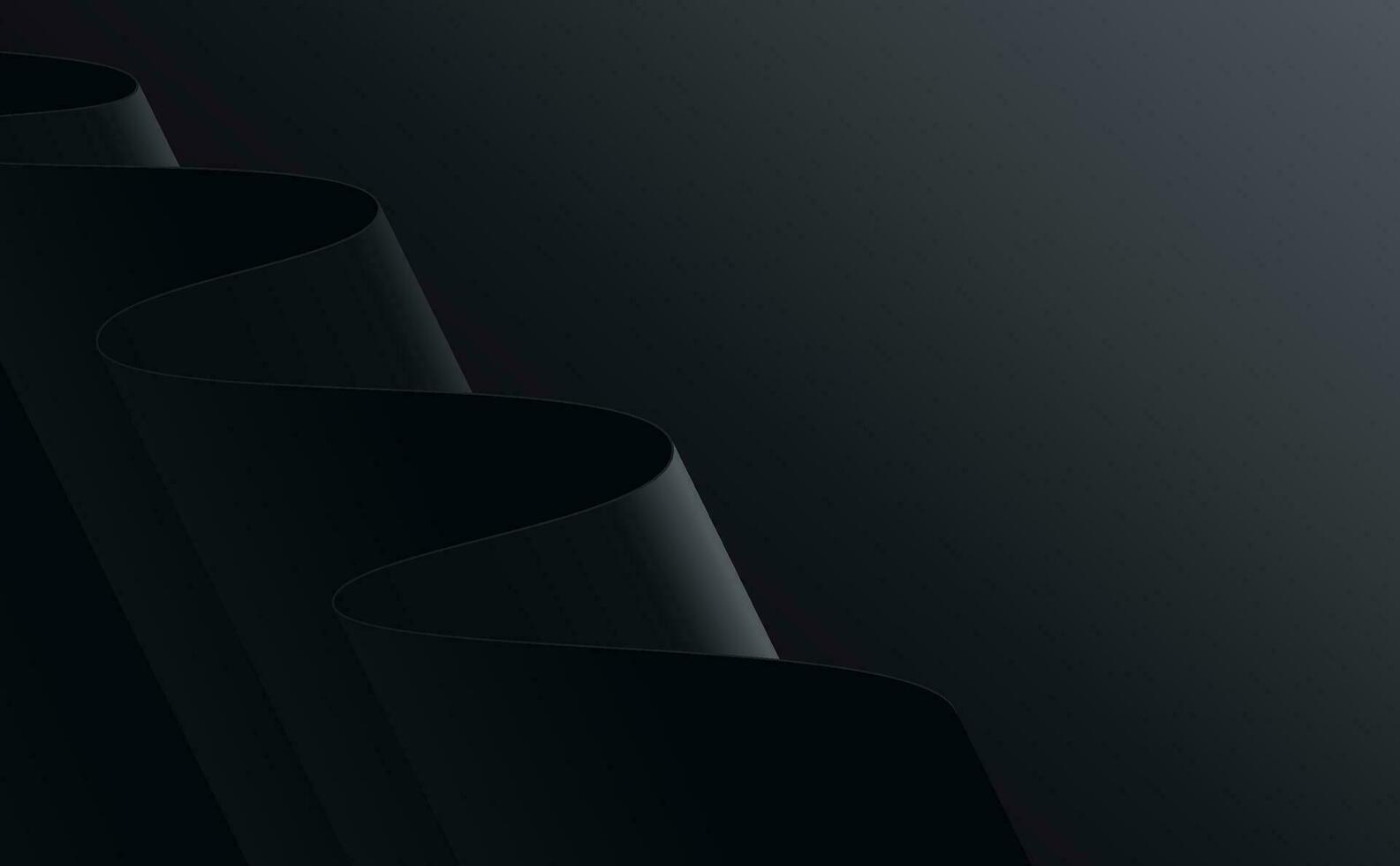 Black background with line curve design. Vector illustration. Eps10