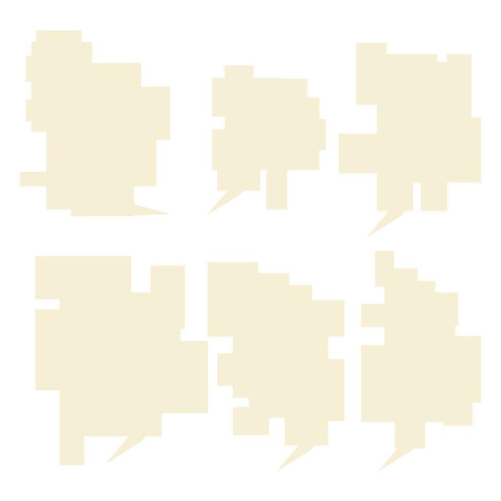 Set speech bubbles on white background. chat box or chat vector square and doodle message or communication icon Cloud speaking for comics and minimal message dialog