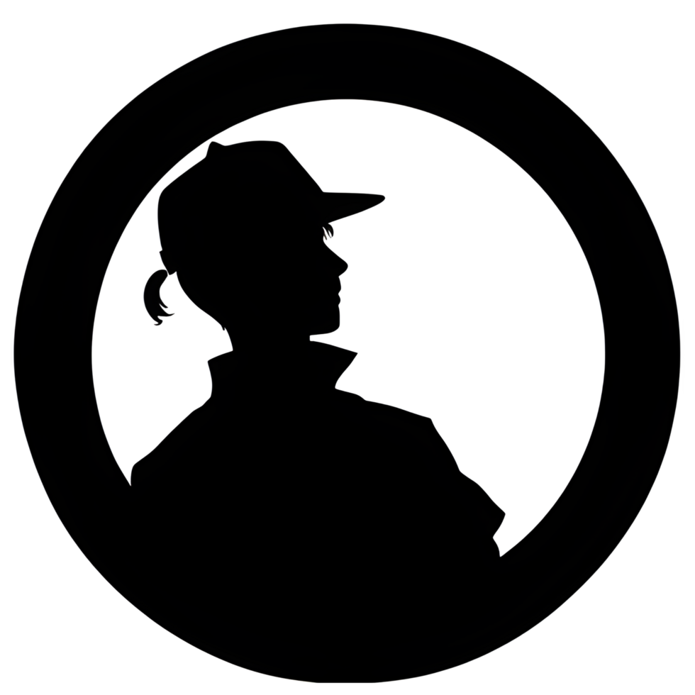Hard Working Man Silhouette Ai Generative png