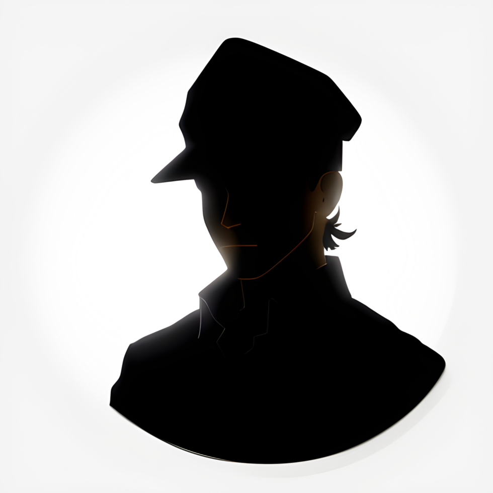 Hard Working Man Silhouette Ai Generative png