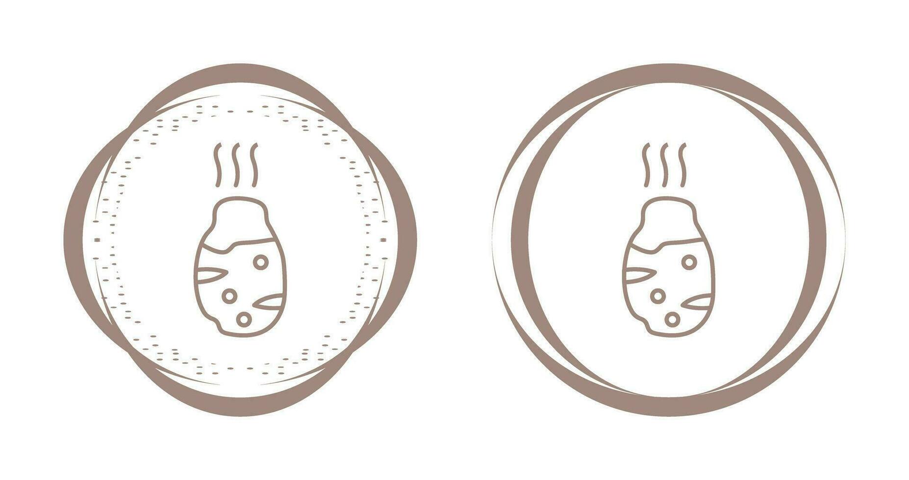 Roasted Potato Vector Icon