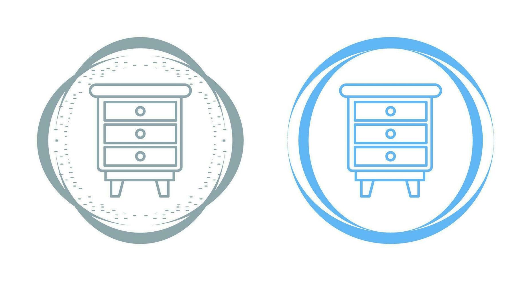 Chest Of Drawers Vector Icon