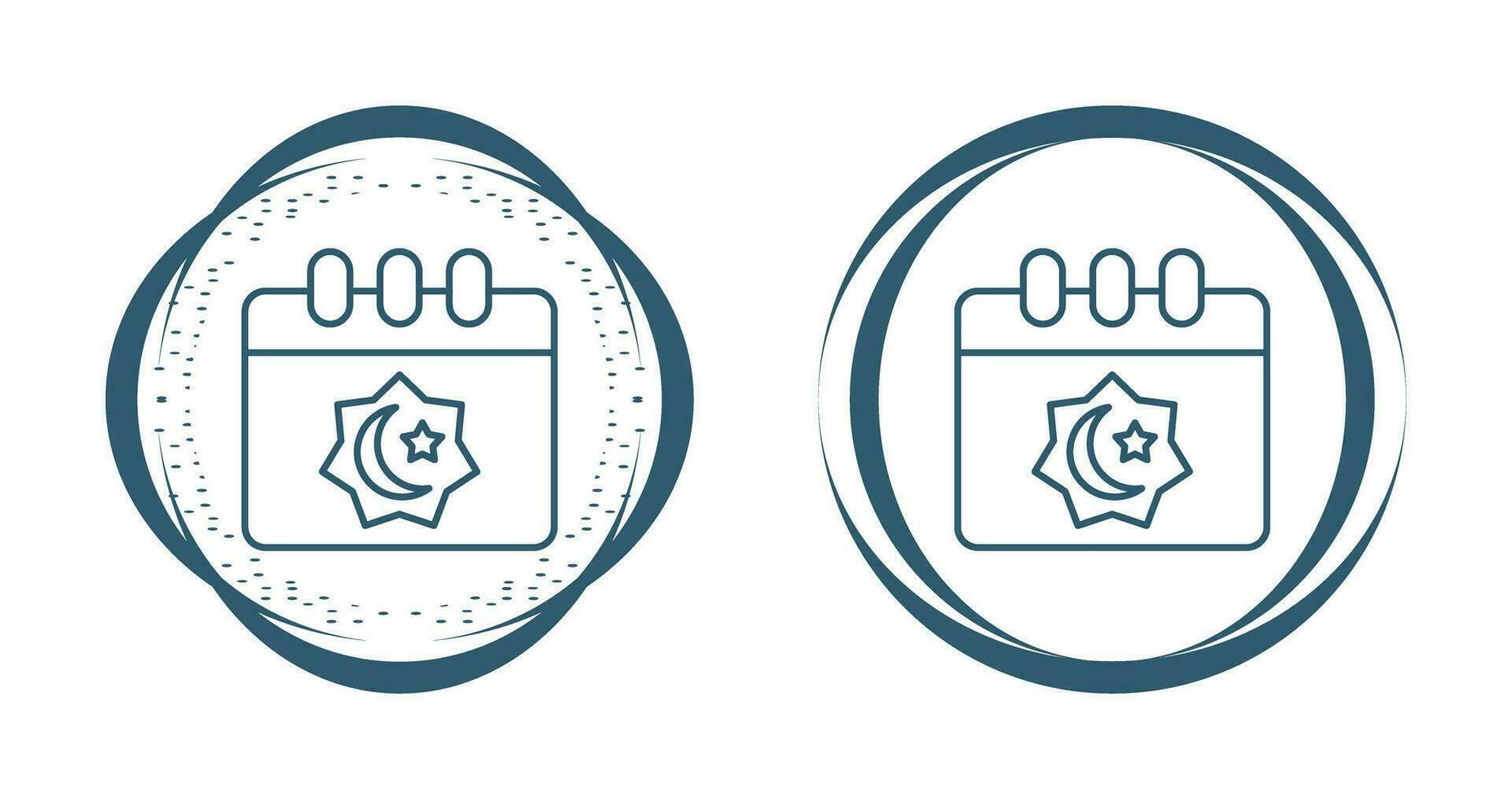 Islamic Calendar Vector Icon
