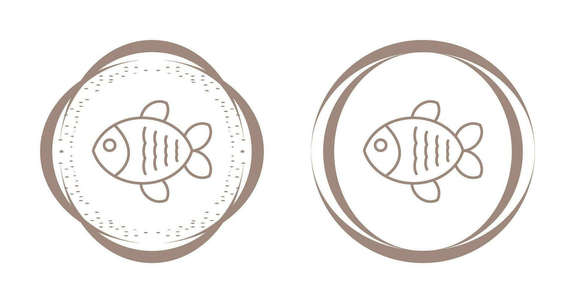 icono de vector de pescado