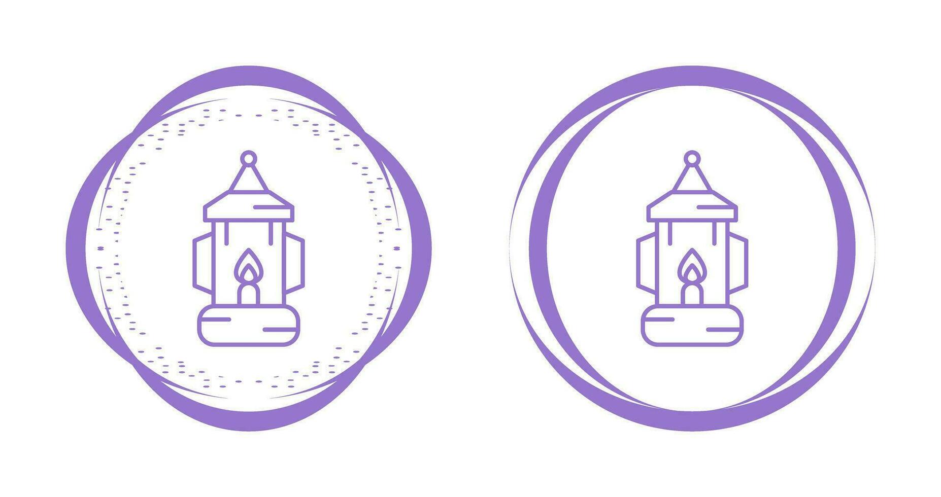 Oil Lamp Vector Icon