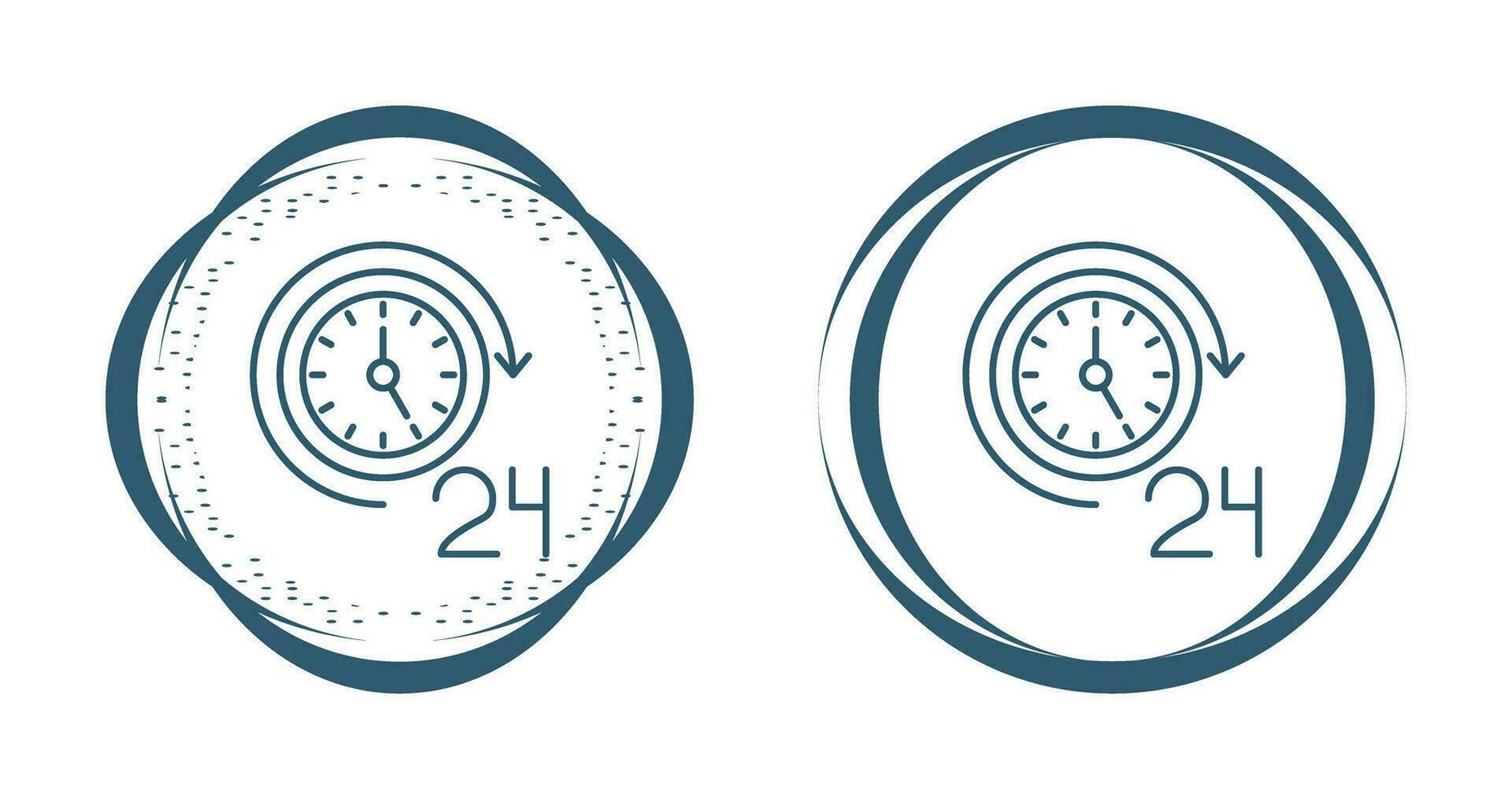 24 Hours Vector Icon