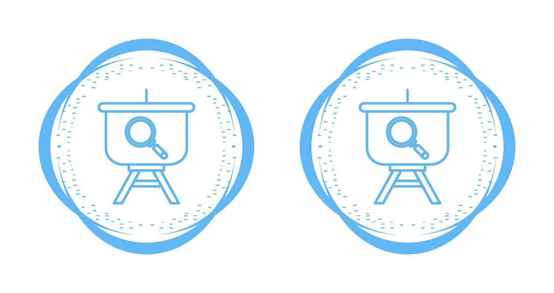 Searching Presentation Vector Icon