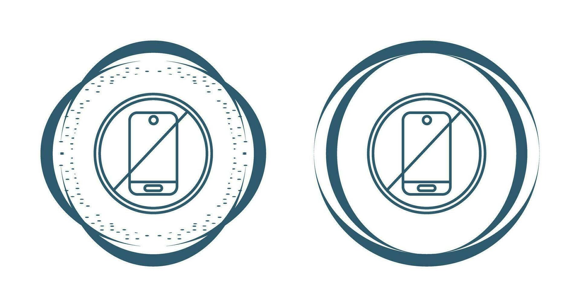 No Phone Vector Icon
