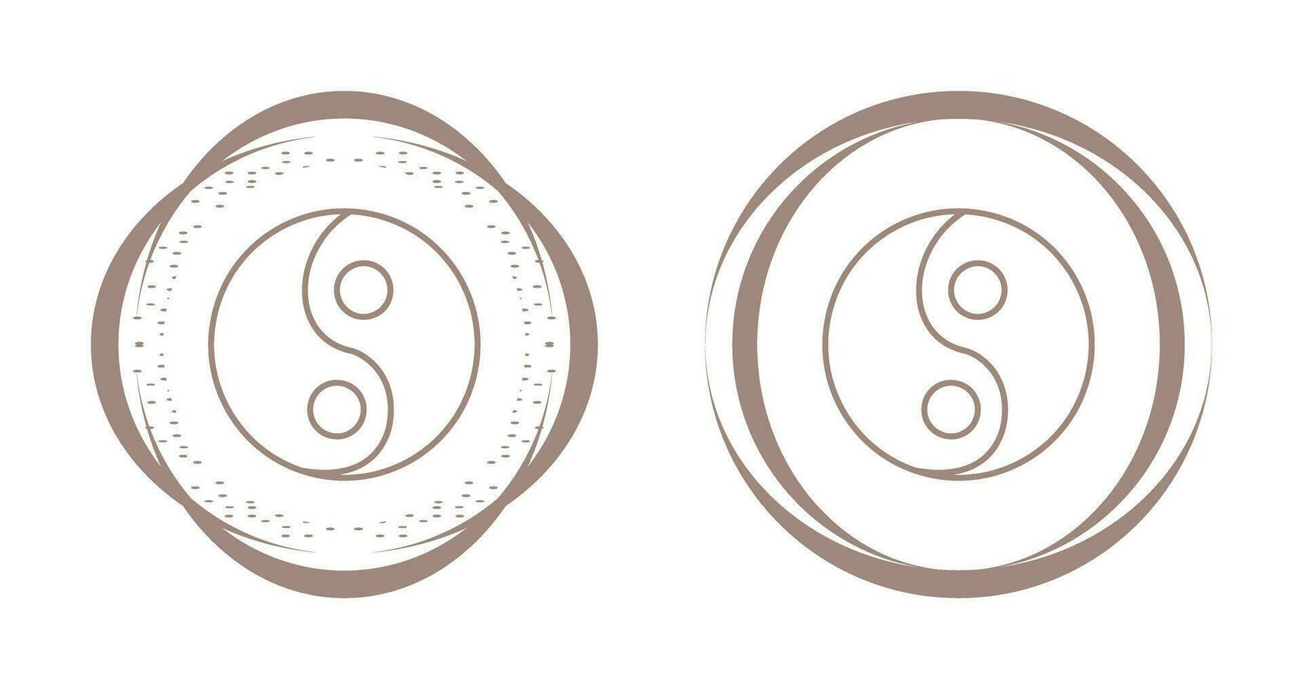 Yin Yang Vector Icon