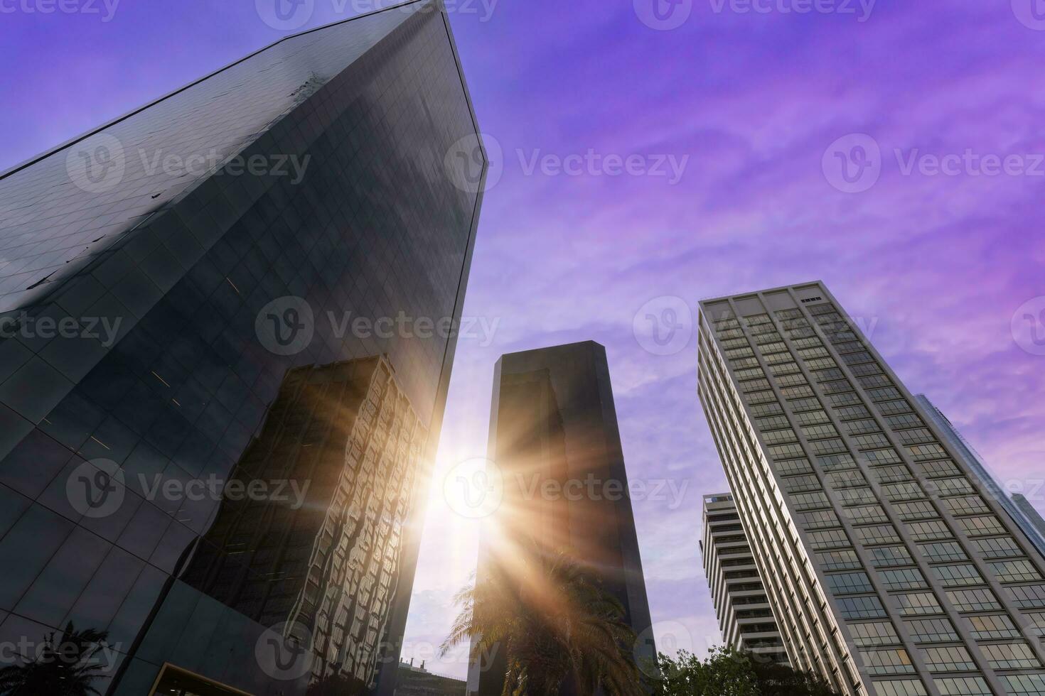Argentina, Buenos Aires panoramic financial center skyline and business development center photo