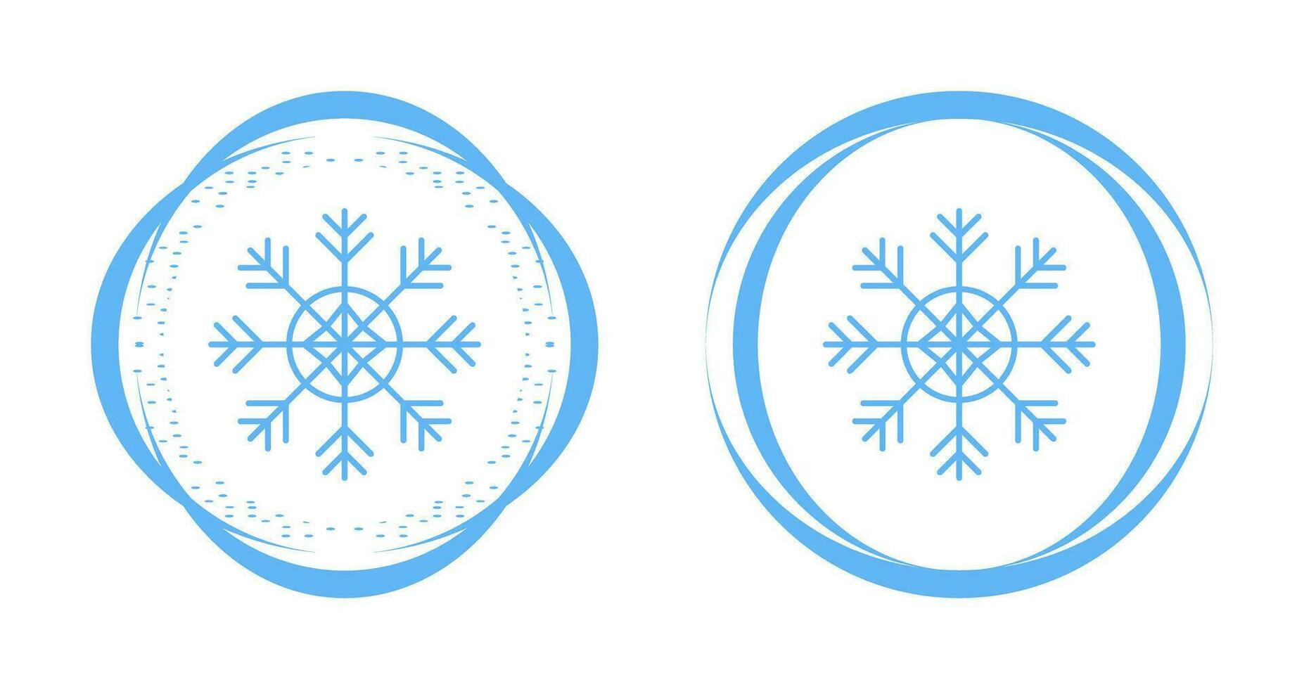 icono de vector de copo de nieve