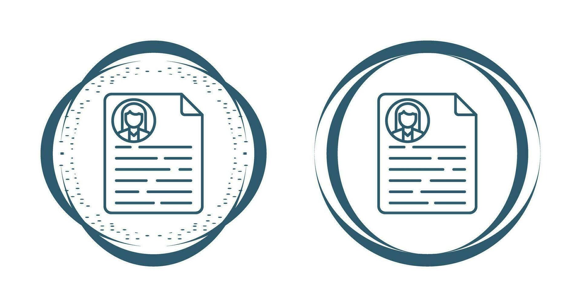 CV Vector Icon