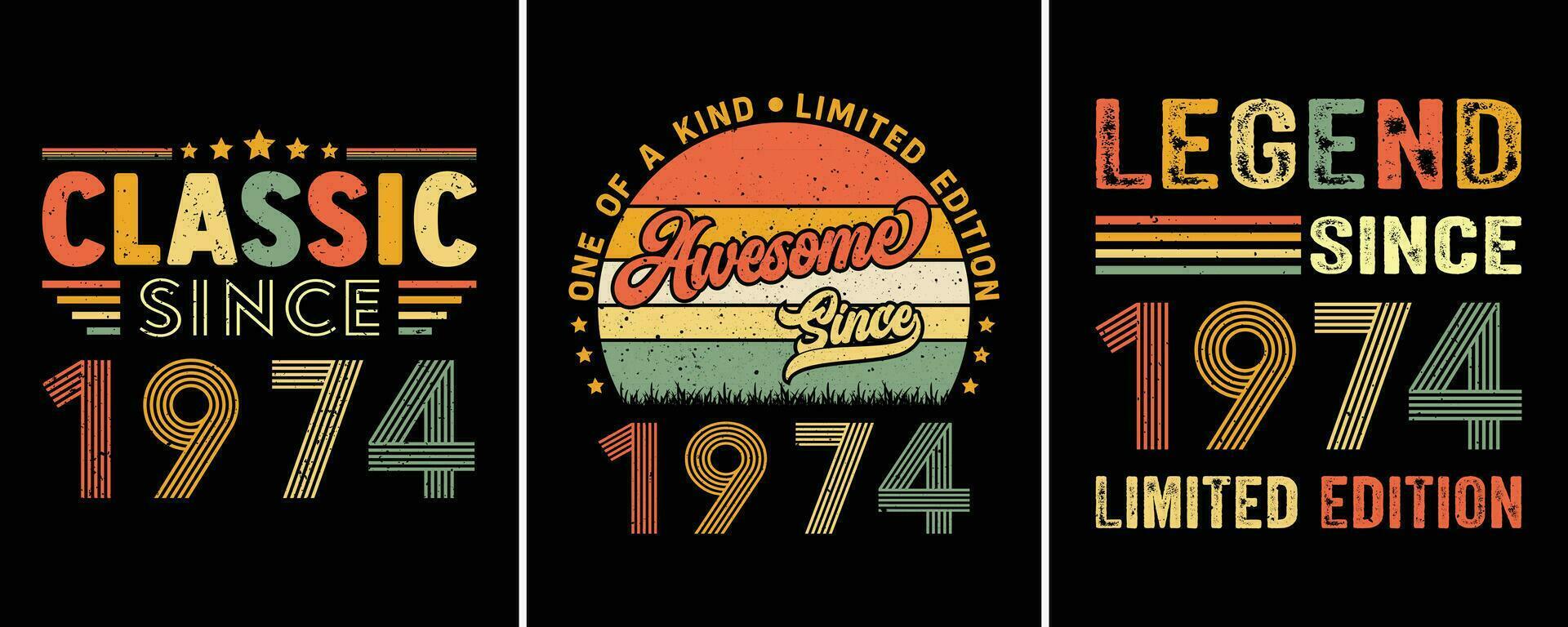 Birthday Gift Vintage 1974 Classic T-Shirt Birthday Gift Vintage 1974 Classic T-Shirt