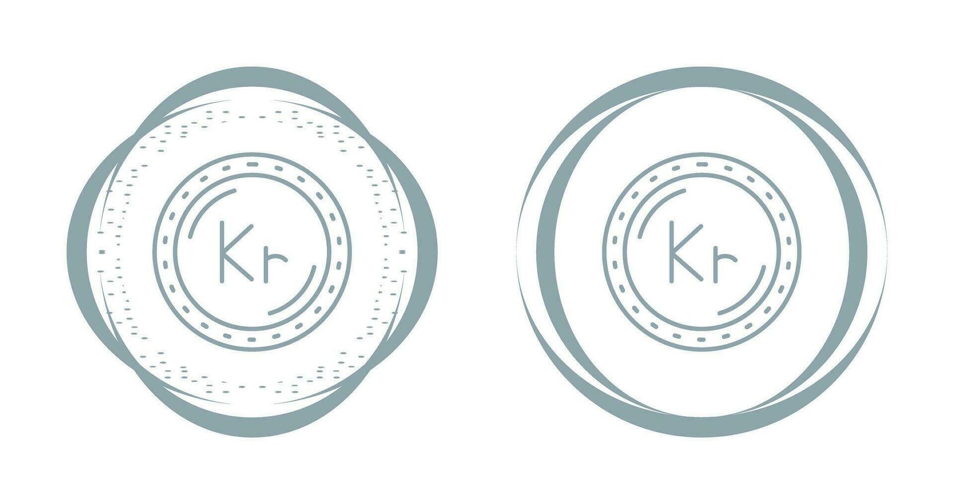 Krone Currency Vector Icon