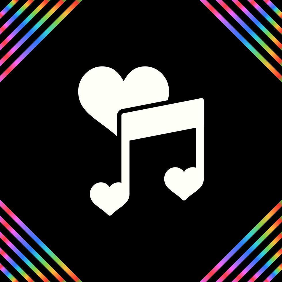 Love songs Vector Icon