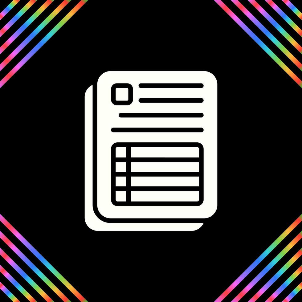 Spreadsheet Vector Icon