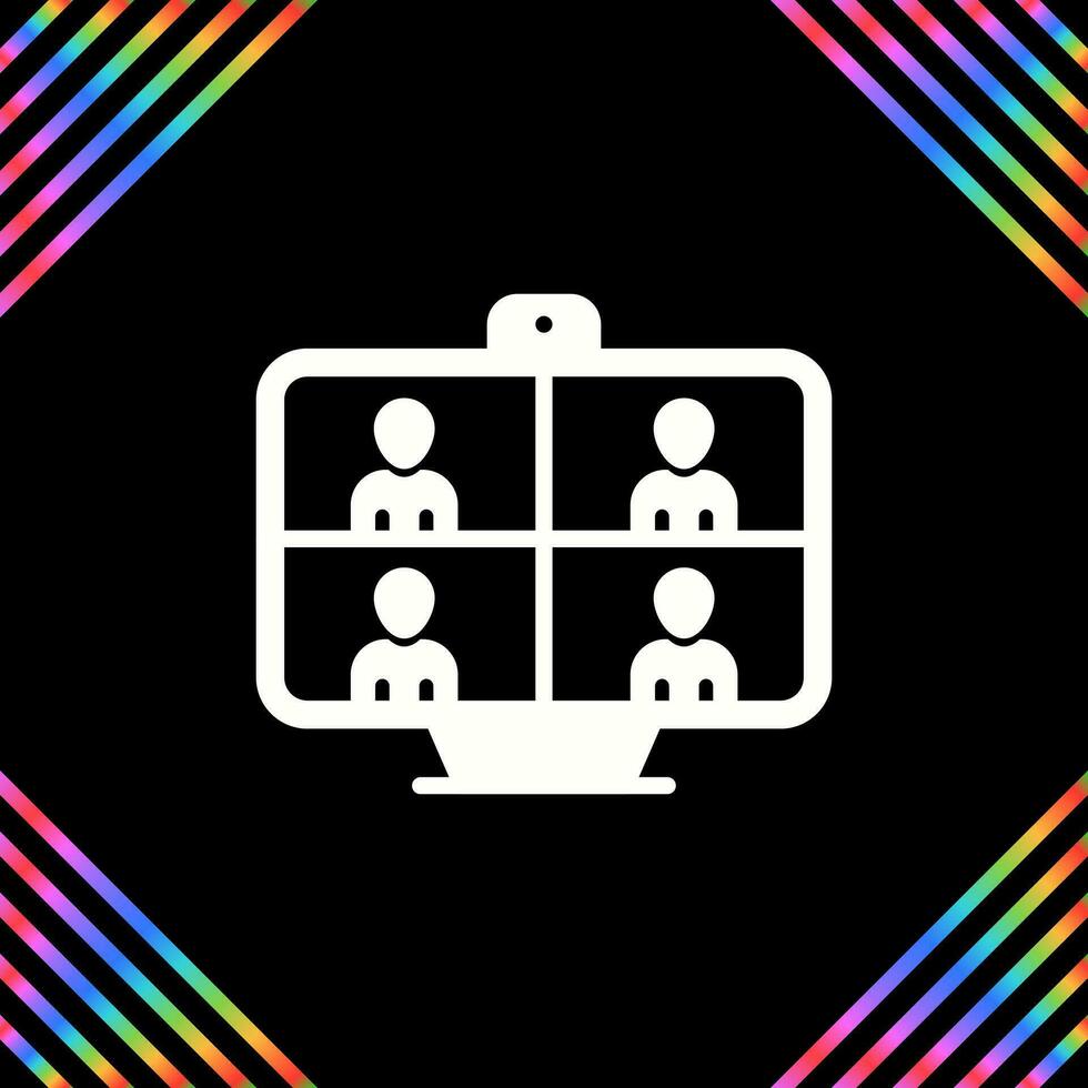 Video Conferencing Vector Icon