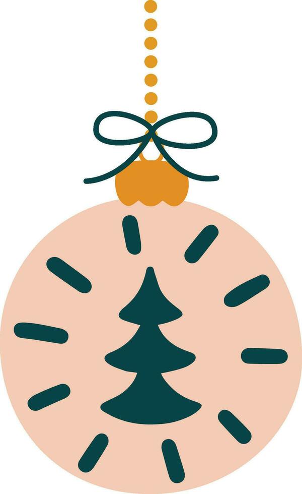 Christmas toy for decorating tree. vector