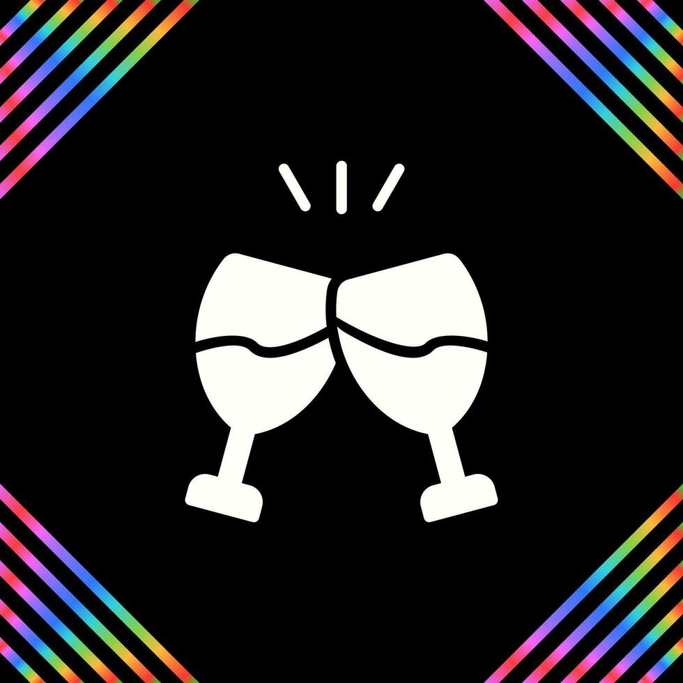 Champagne toast Vector Icon