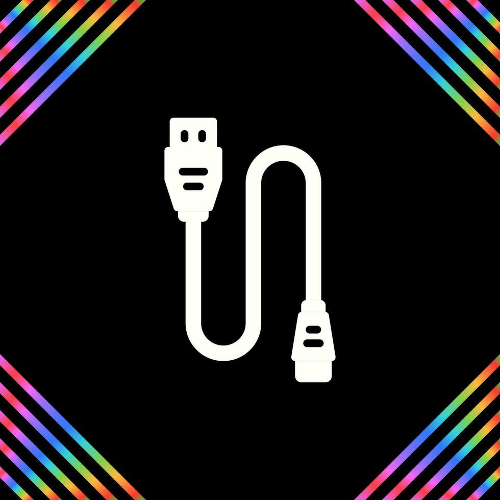 Printer Cable Vector Icon