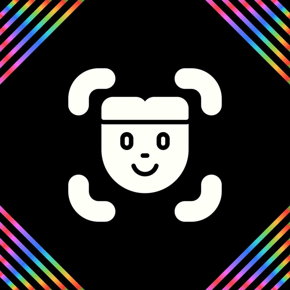 Facial Recognition Vector Icon