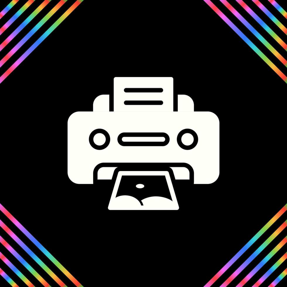 Photo Printer Vector Icon